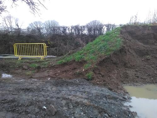 A new-build garden before work begins