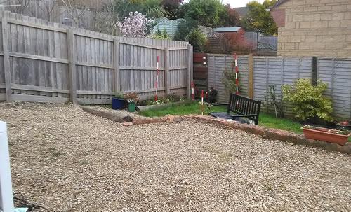 A garden in Plympton before landscaping