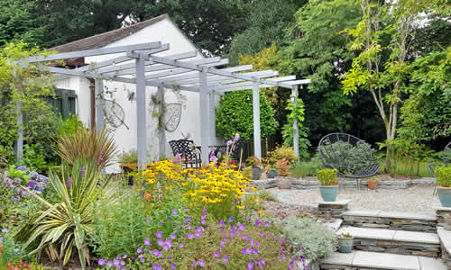 Landscaped and planted garden in Tavistock